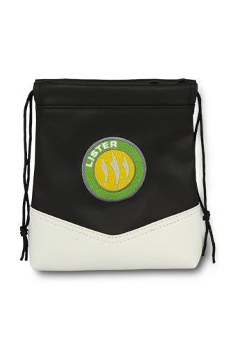 Executive Goody Bag with embroidered logo. Black and white.