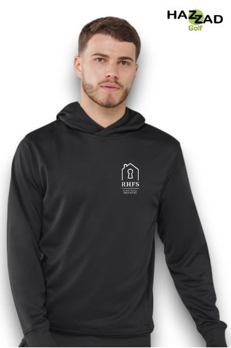 Hazzad Golf Hoodie with Embroidered Logo - Navy