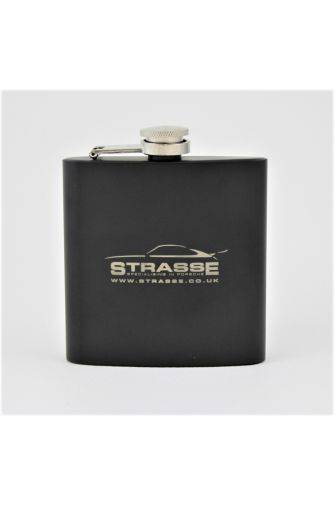 6oz Matt Black Hip Flask