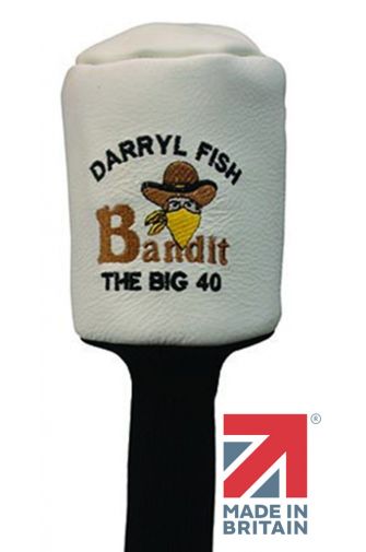 Personalised Leather Headcover White