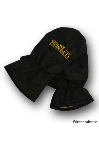 Nylon Golf Winter Mittens with embroidered Logo