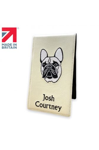 Personalised Yardage Book Holder - White 