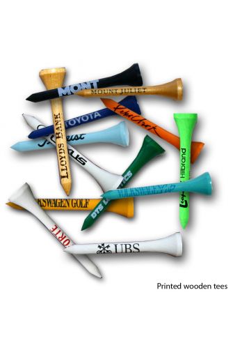 54mm Printed Wooden Tees