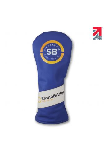 Corporate Golf Leather Headcover with Retro Stripe