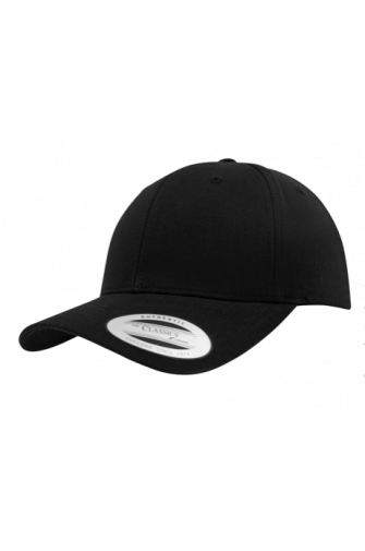Flexfit Classic Baseball Cap with embroidered logo-Onesize-Black
