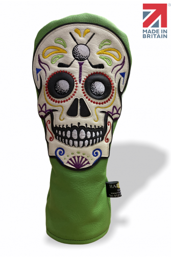 Sugar skull Leather Golf Headcover