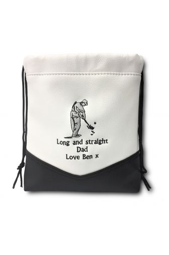Personalised Golf Goody bag White/Black